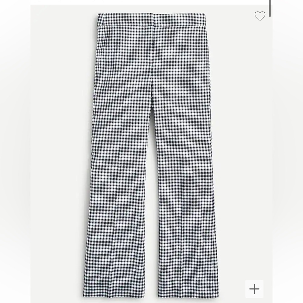 J. Crew Black and White Checkered Pants